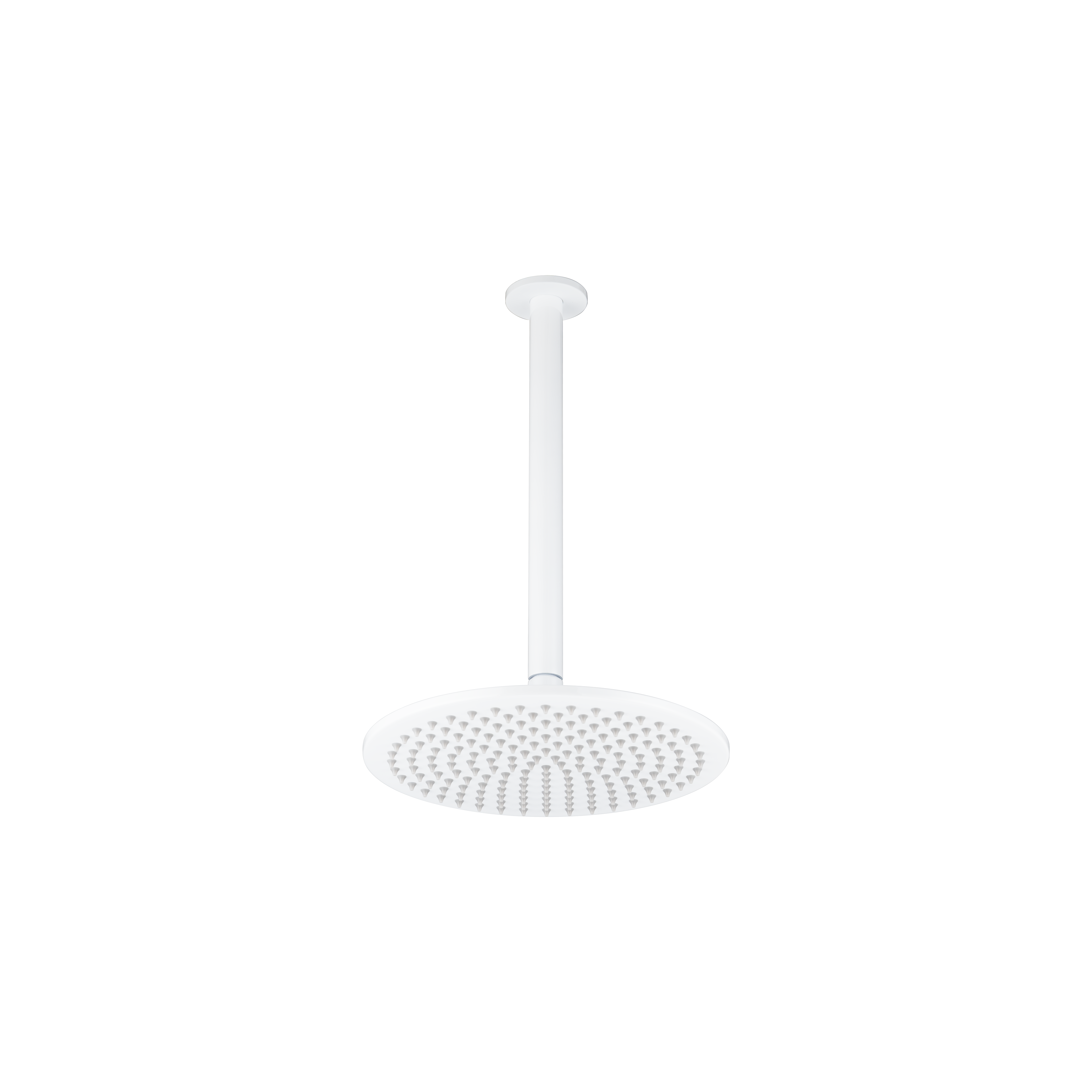 Shower Dropper Round 300mm & Head Set - White