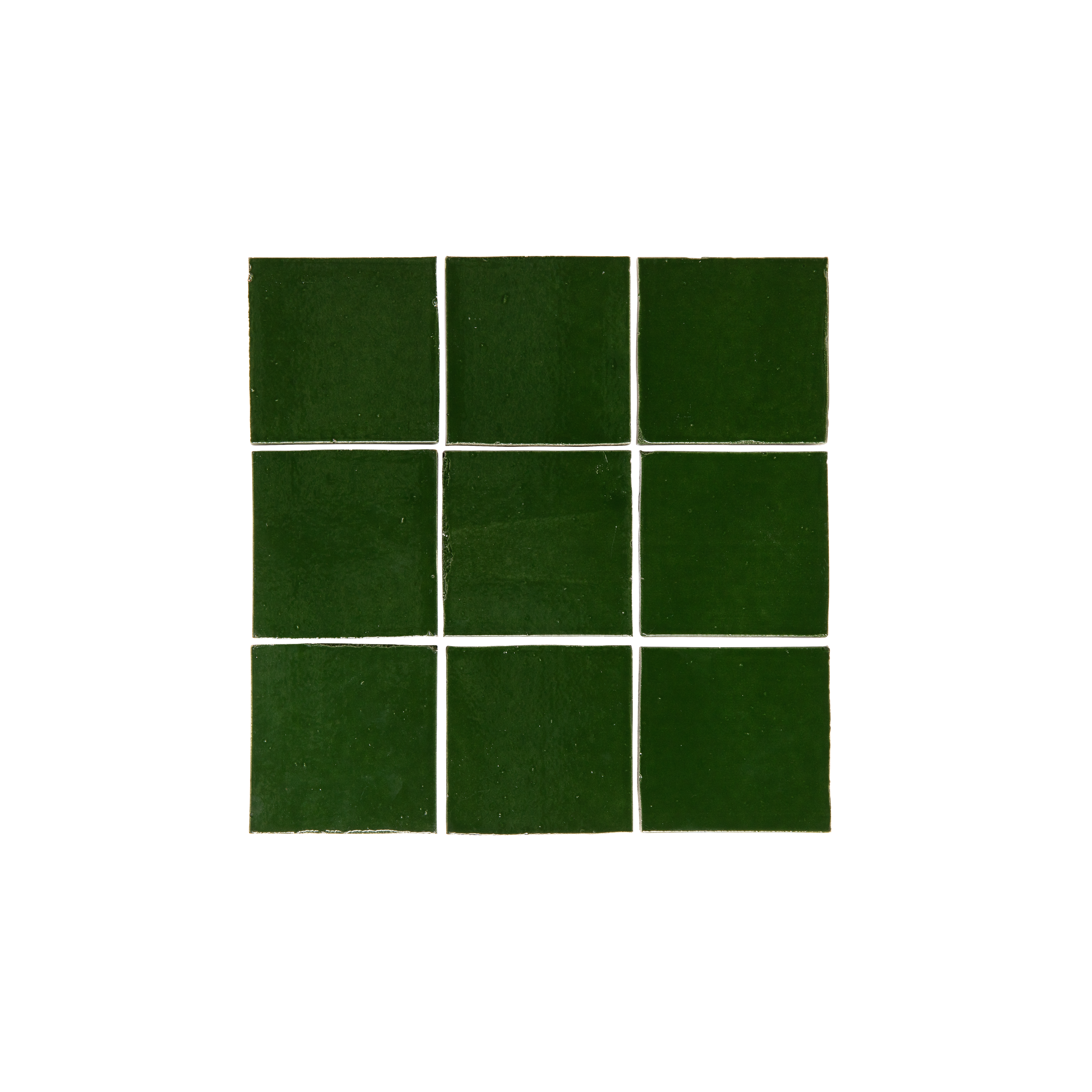 Rommani Handmade Zellige Square Tile - Fern
