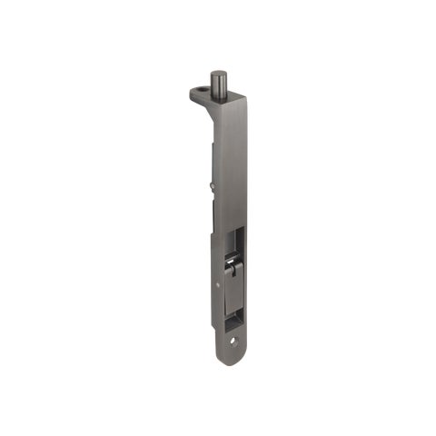 Door Flush Bolt - Brushed Gunmetal