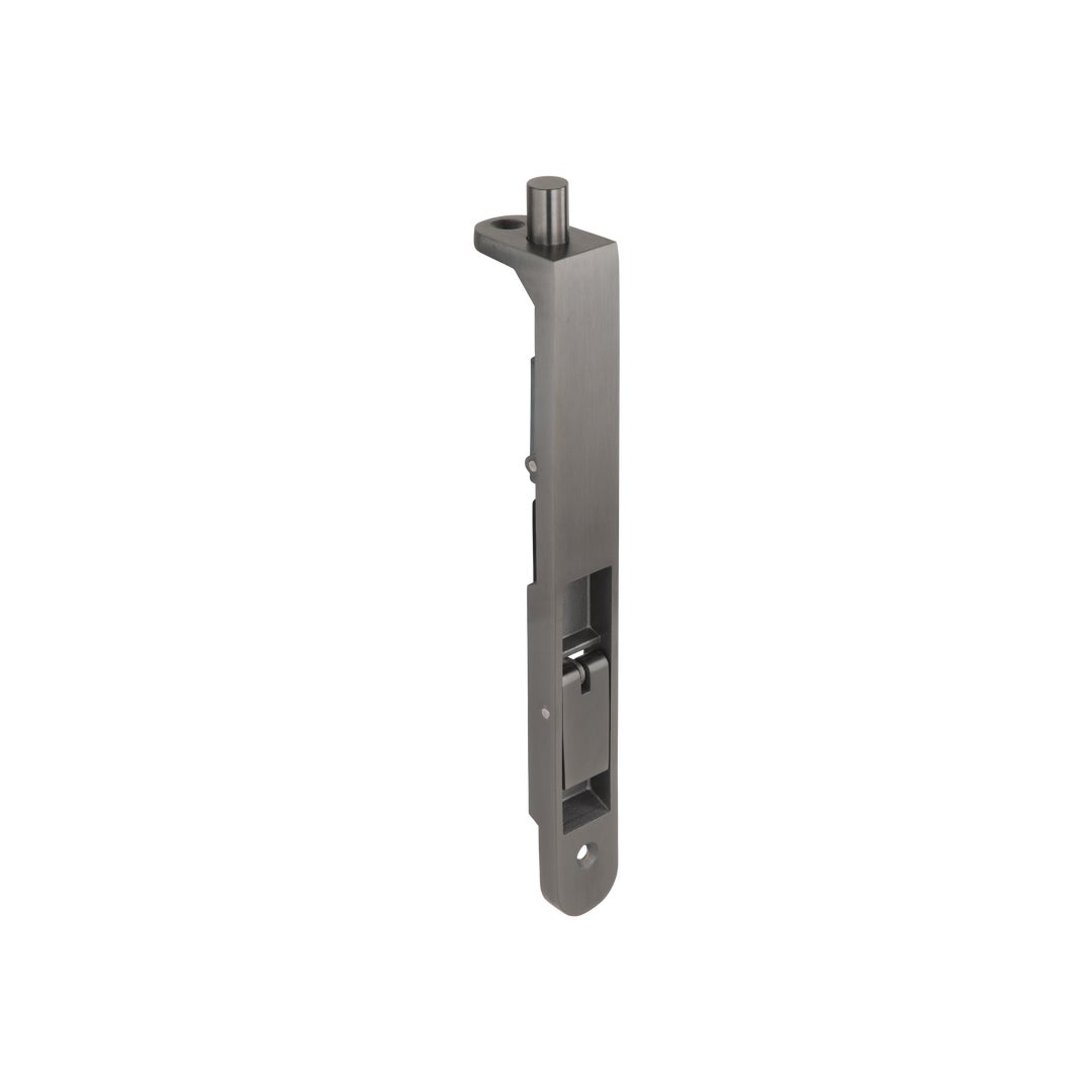 Door Flush Bolt - Brushed Gunmetal
