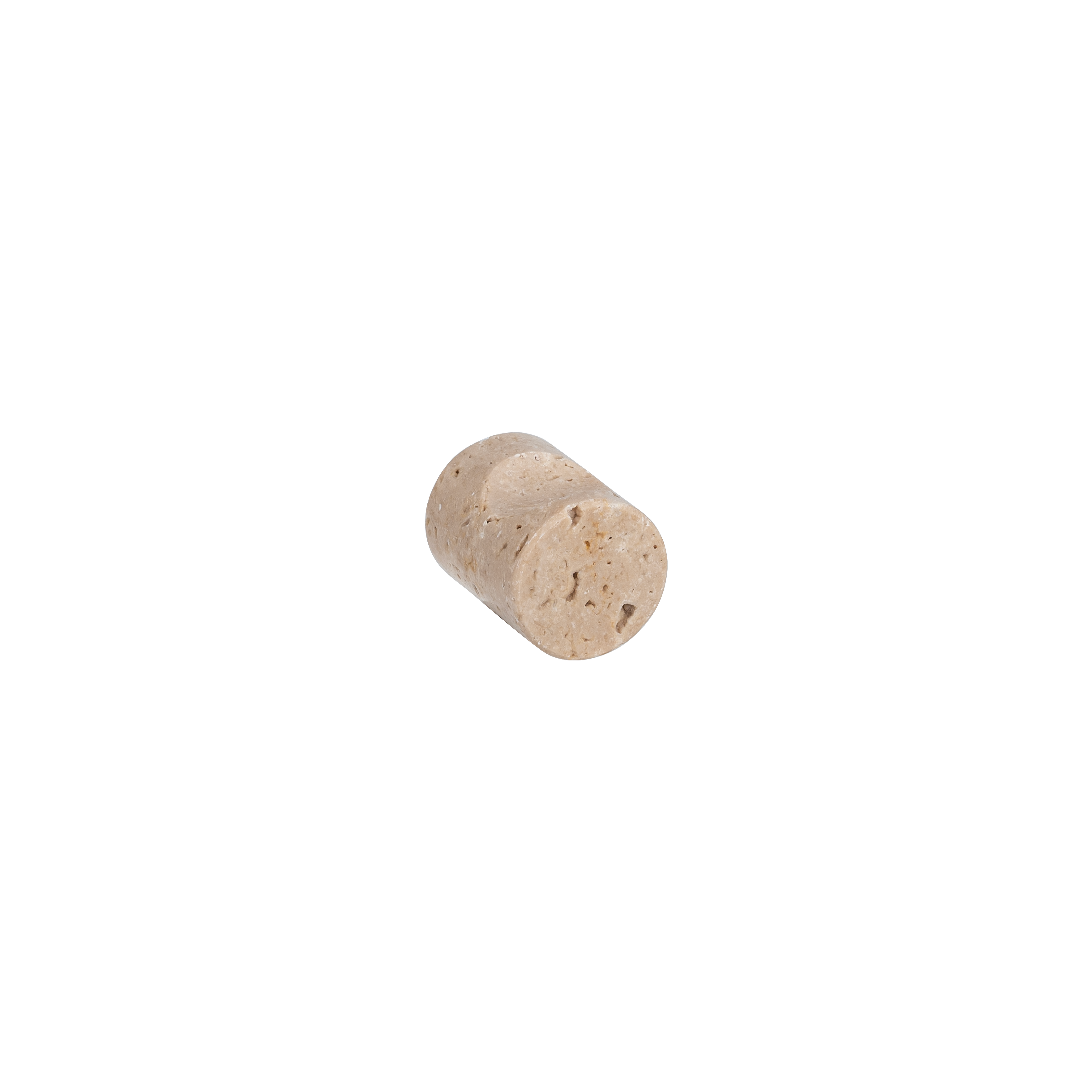 Pedra Small Knob 20mm - Beige Travertine