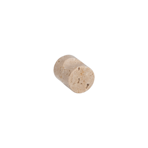 Pedra Small Knob 20mm - Beige Travertine