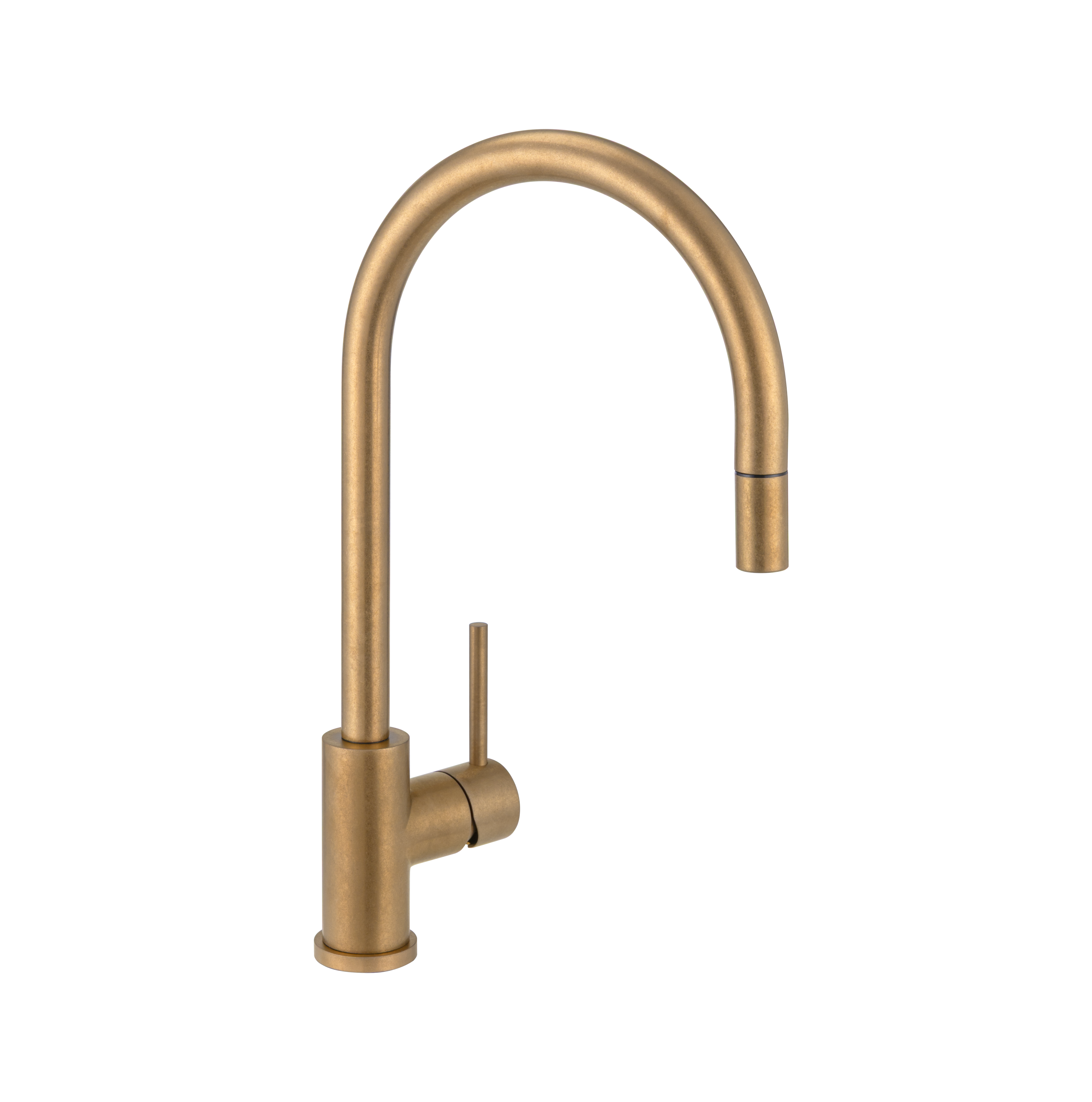 17257-Elysian-Commercial-Pull-Out-Kitchen-Mixer Side Antique-Aurum