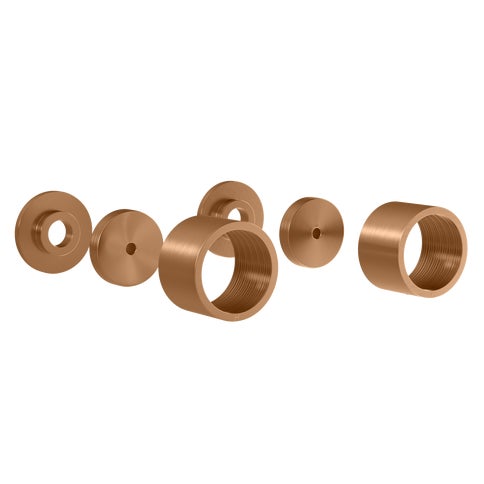 Pixi Tile Insert Assembly Handle Kit - Brushed Copper