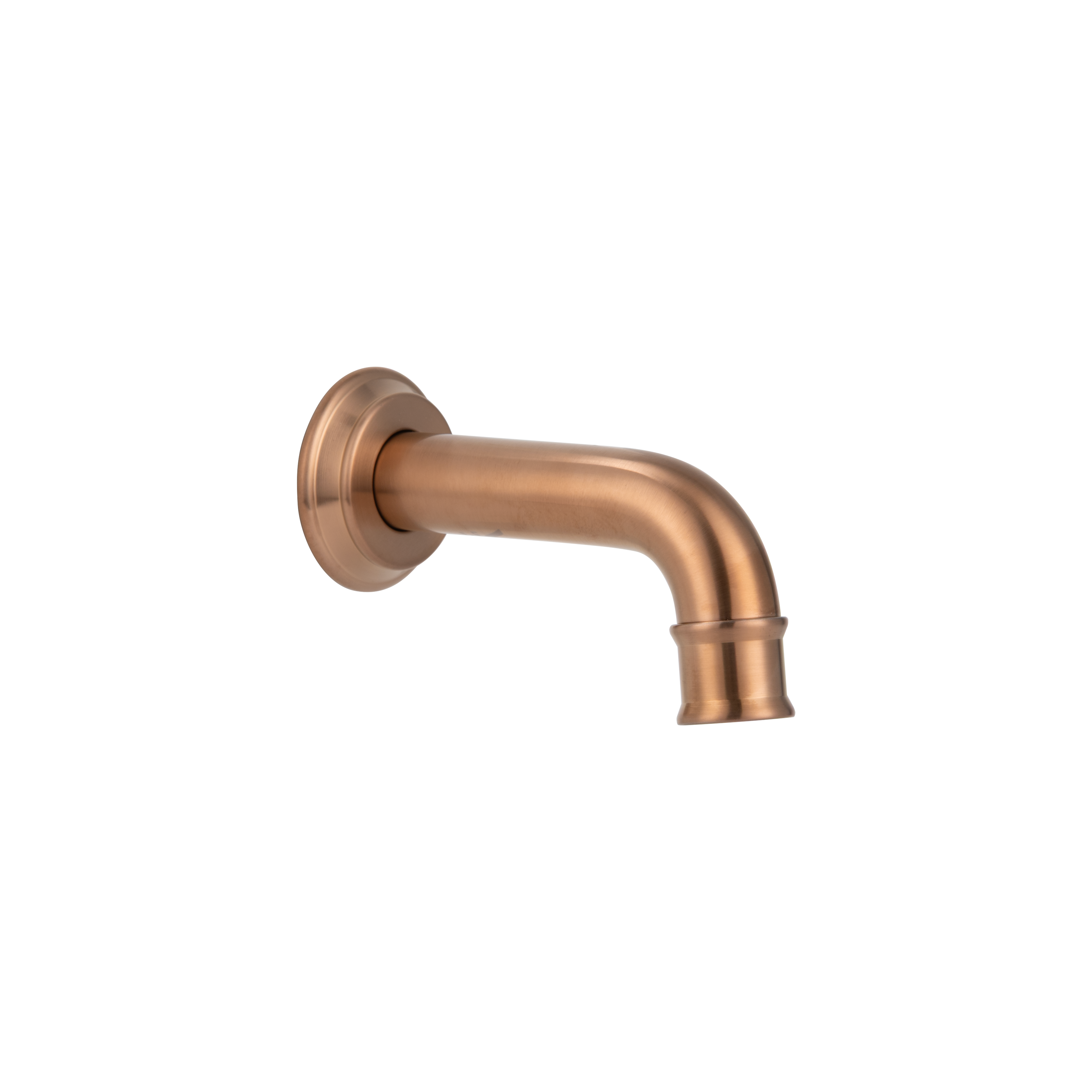 Kingsley Mini Wall-Mounted Spout - Brushed Copper