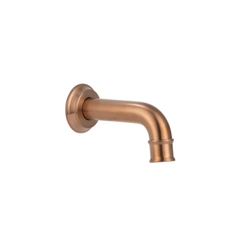 Kingsley Mini Wall-Mounted Spout - Brushed Copper