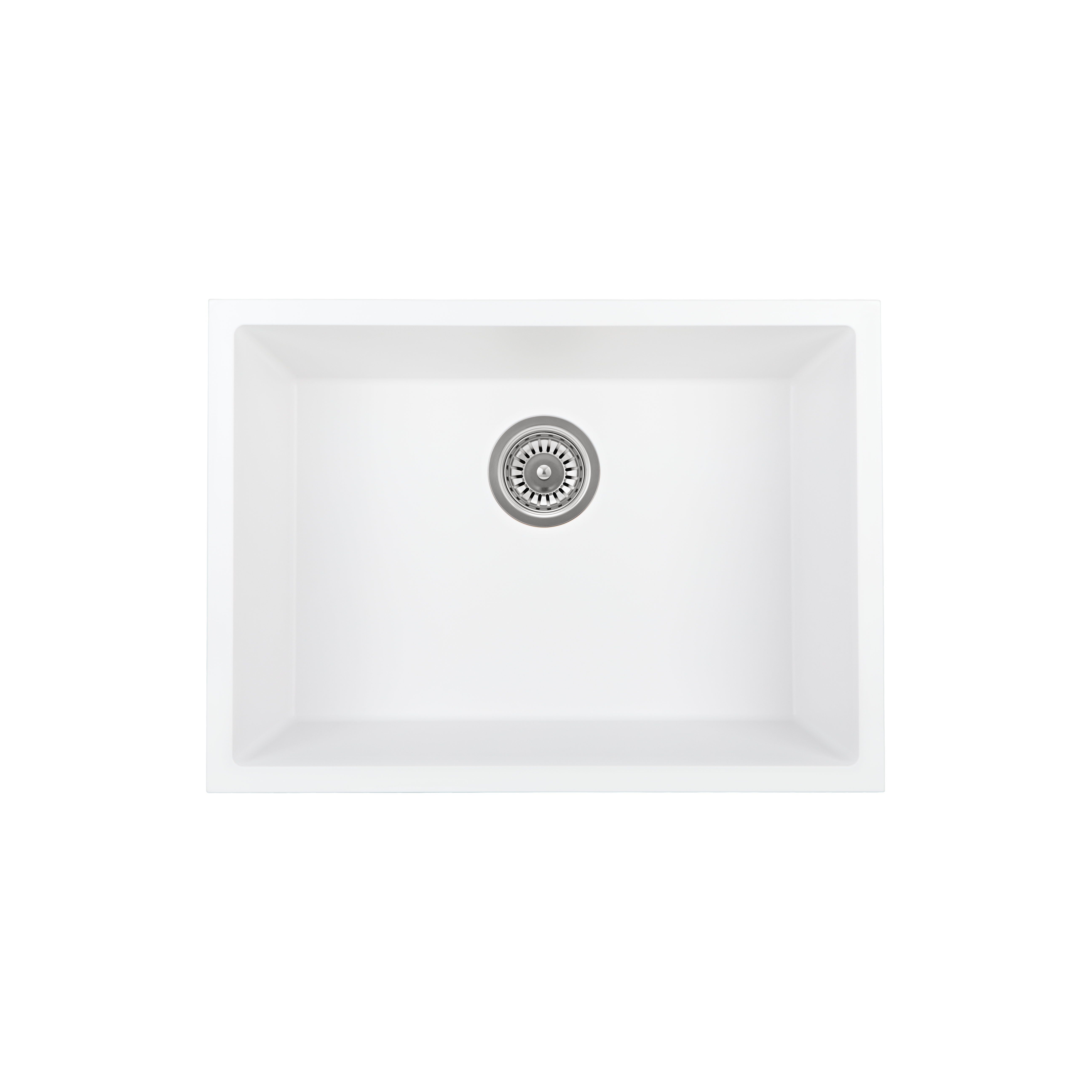 Vienna Single Sink 630mm - White Granite