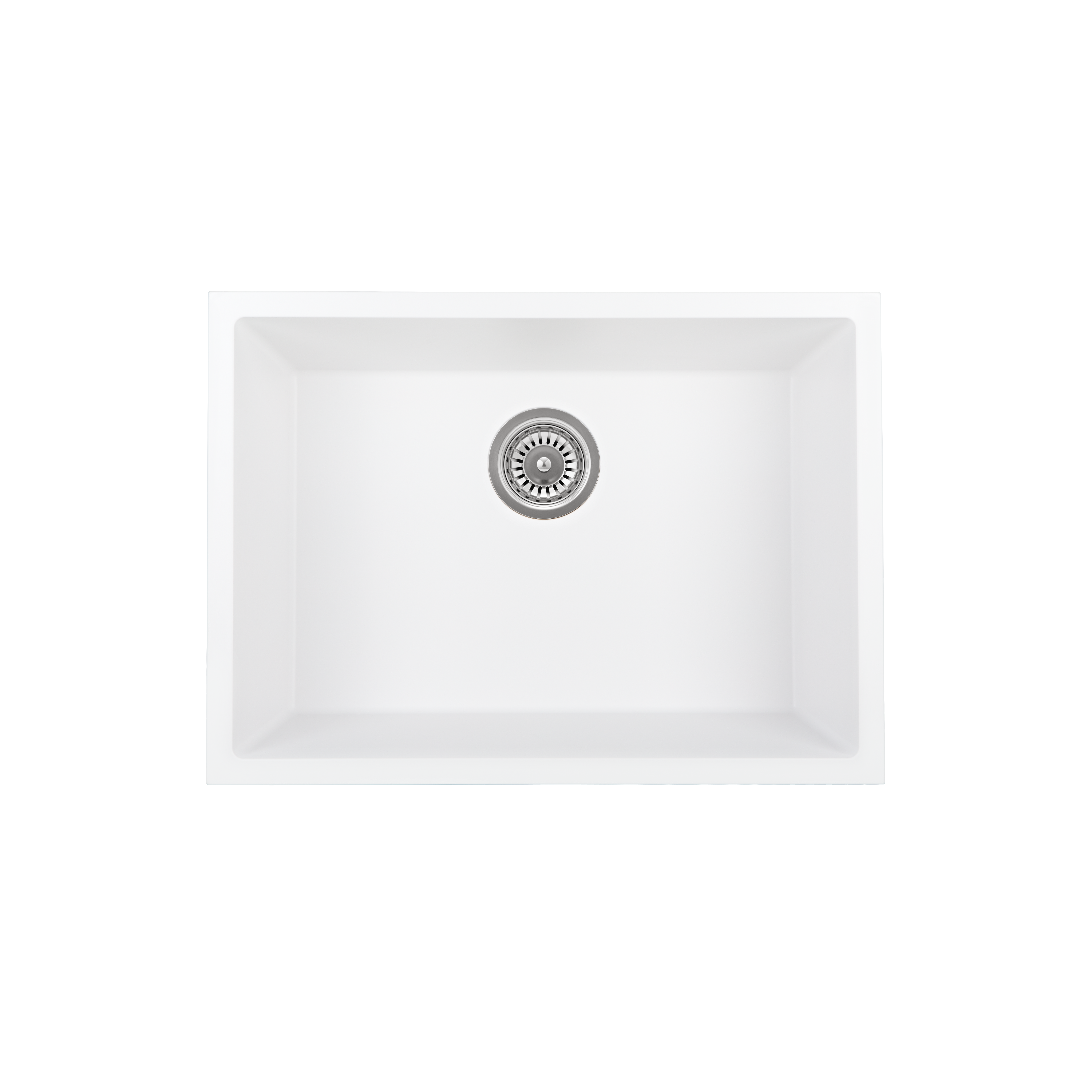 Vienna Single Sink 630mm - White Granite