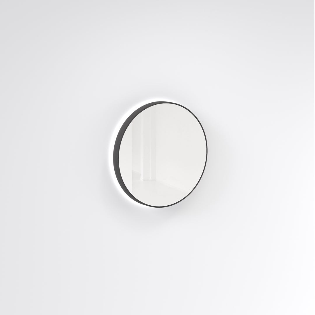 Saanti Handmade Double Trim LED Mirror 600mm - Matte Black
