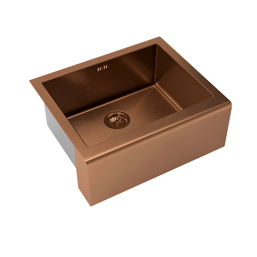 Belfast Butler Sink - Brushed Copper (Overflow)