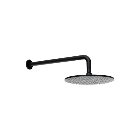 Shower Arm 400mm & Head Set - Matte Black