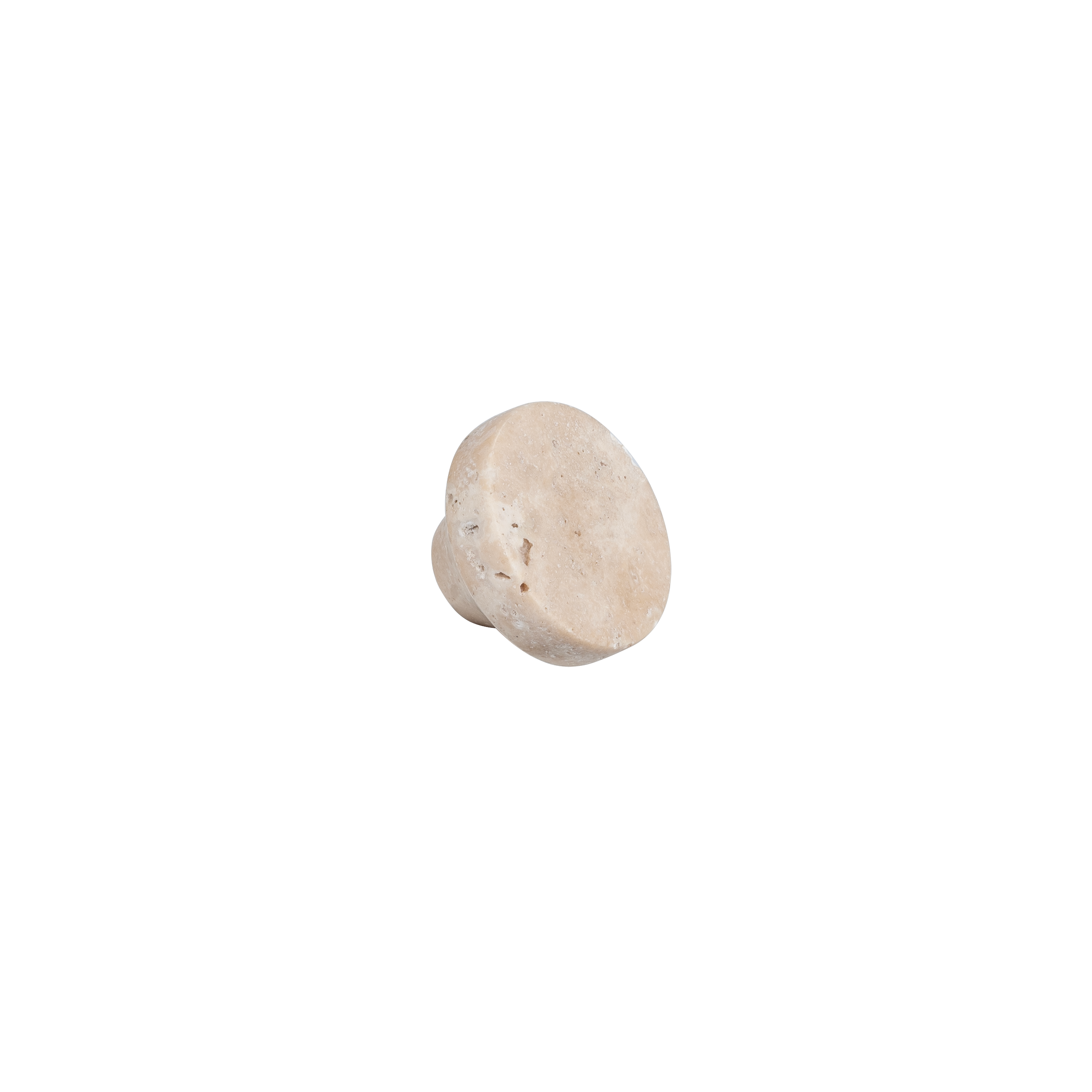 Pedra Large Knob 35mm - Beige Travertine
