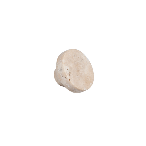 Pedra Large Knob 35mm - Beige Travertine