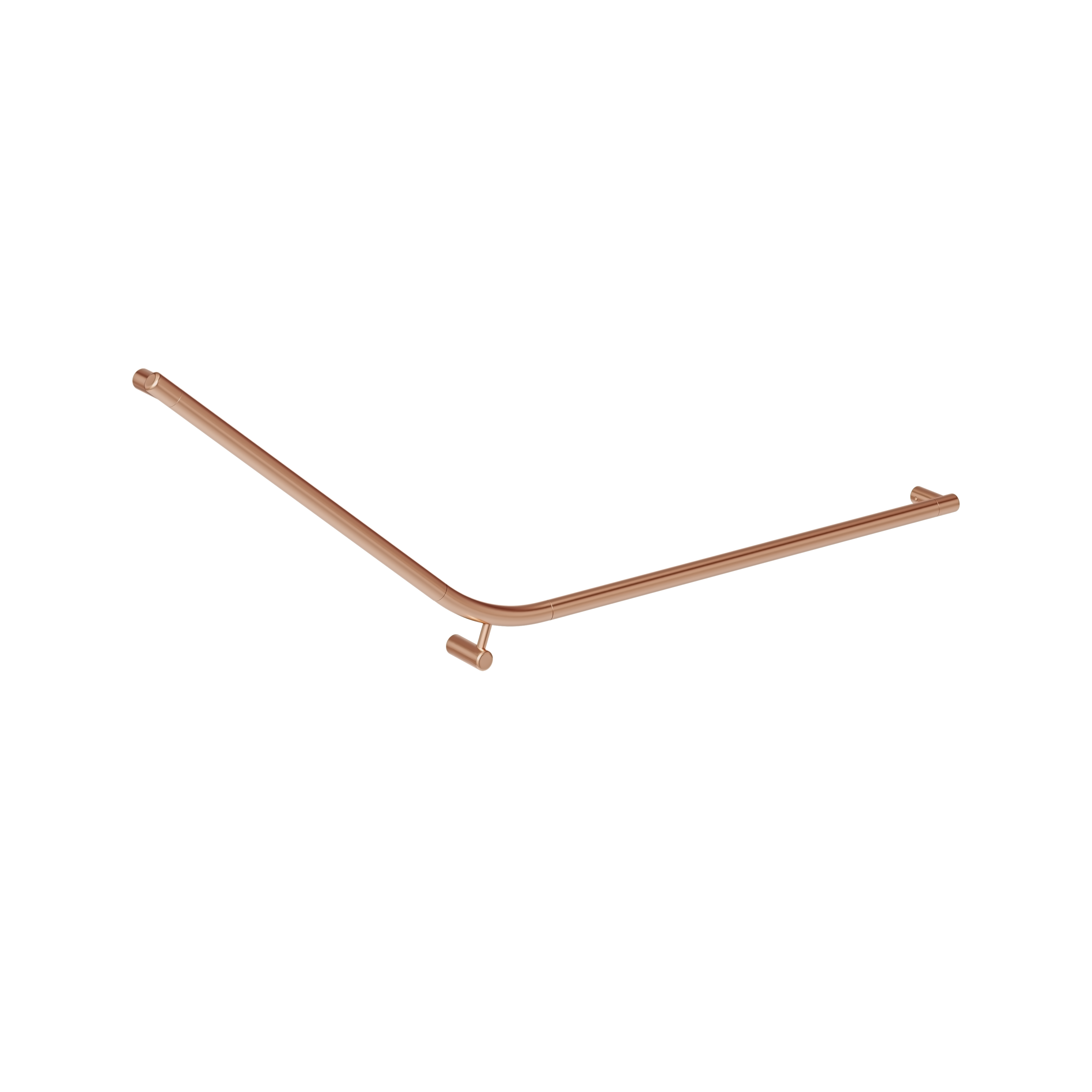 Aliro Accessible 140° Grab Rail - Brushed Copper