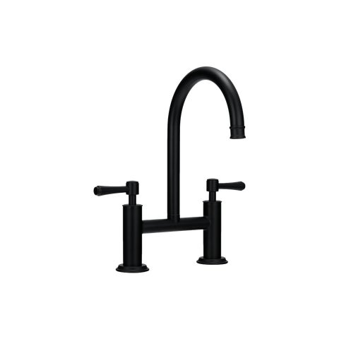 Kingsley Kitchen Bridge Mixer Tap - Matte Black