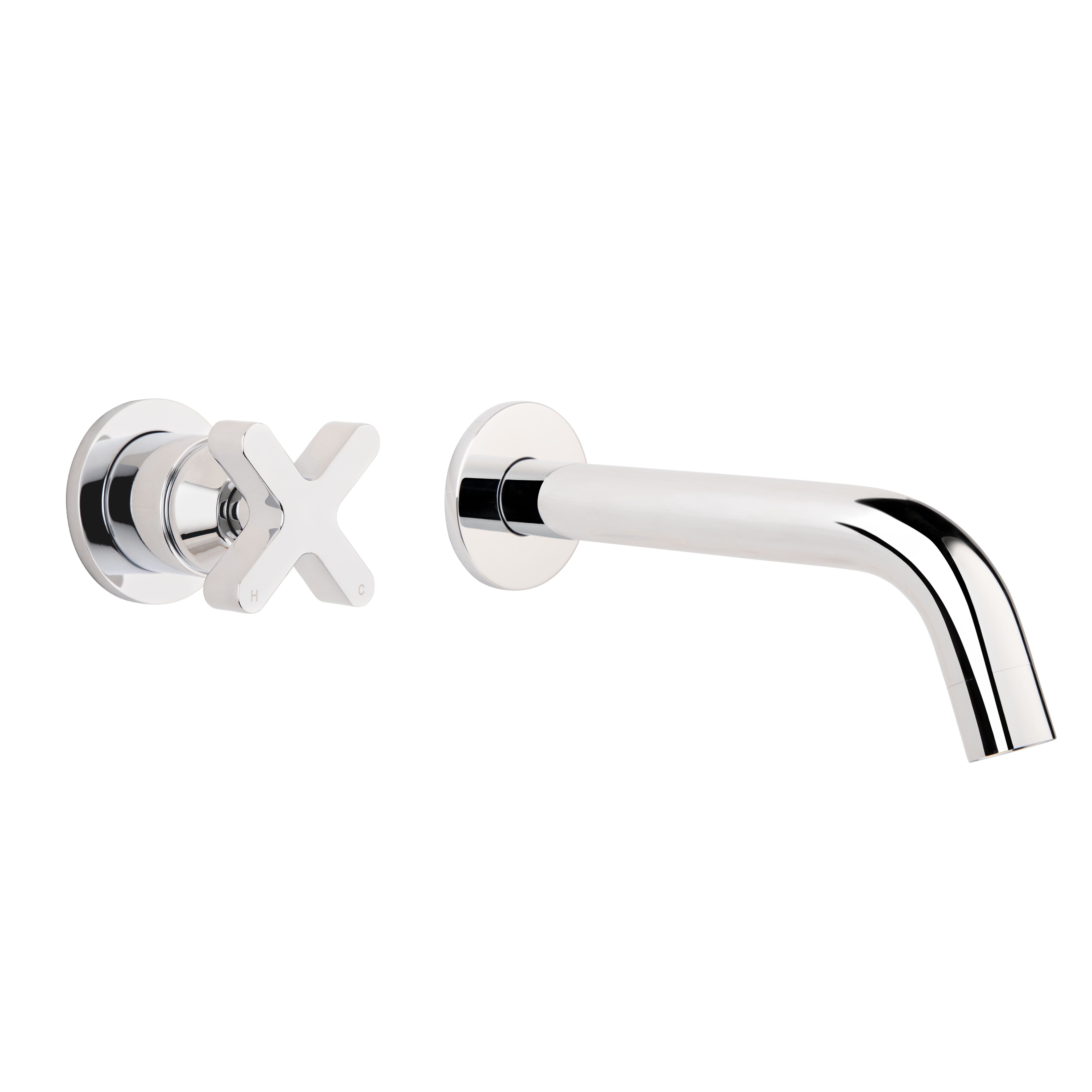Cross Progressive Mixer & Spout Set - Chrome