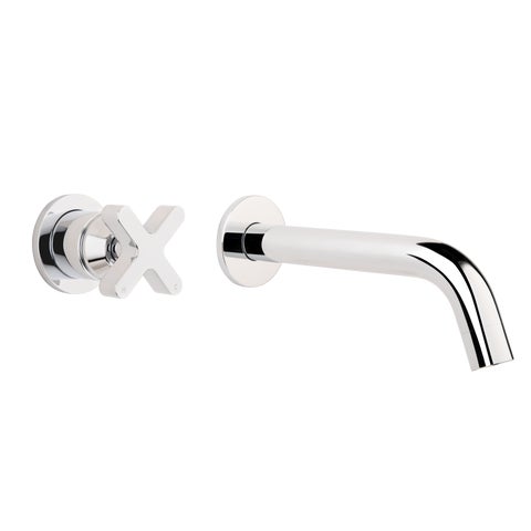 Cross Progressive Mixer & Spout Set - Chrome