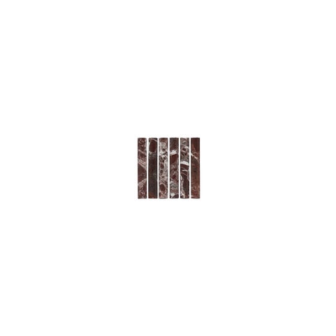 Rosso Levanto Rounded Finger Mosaic Tile (Sample)