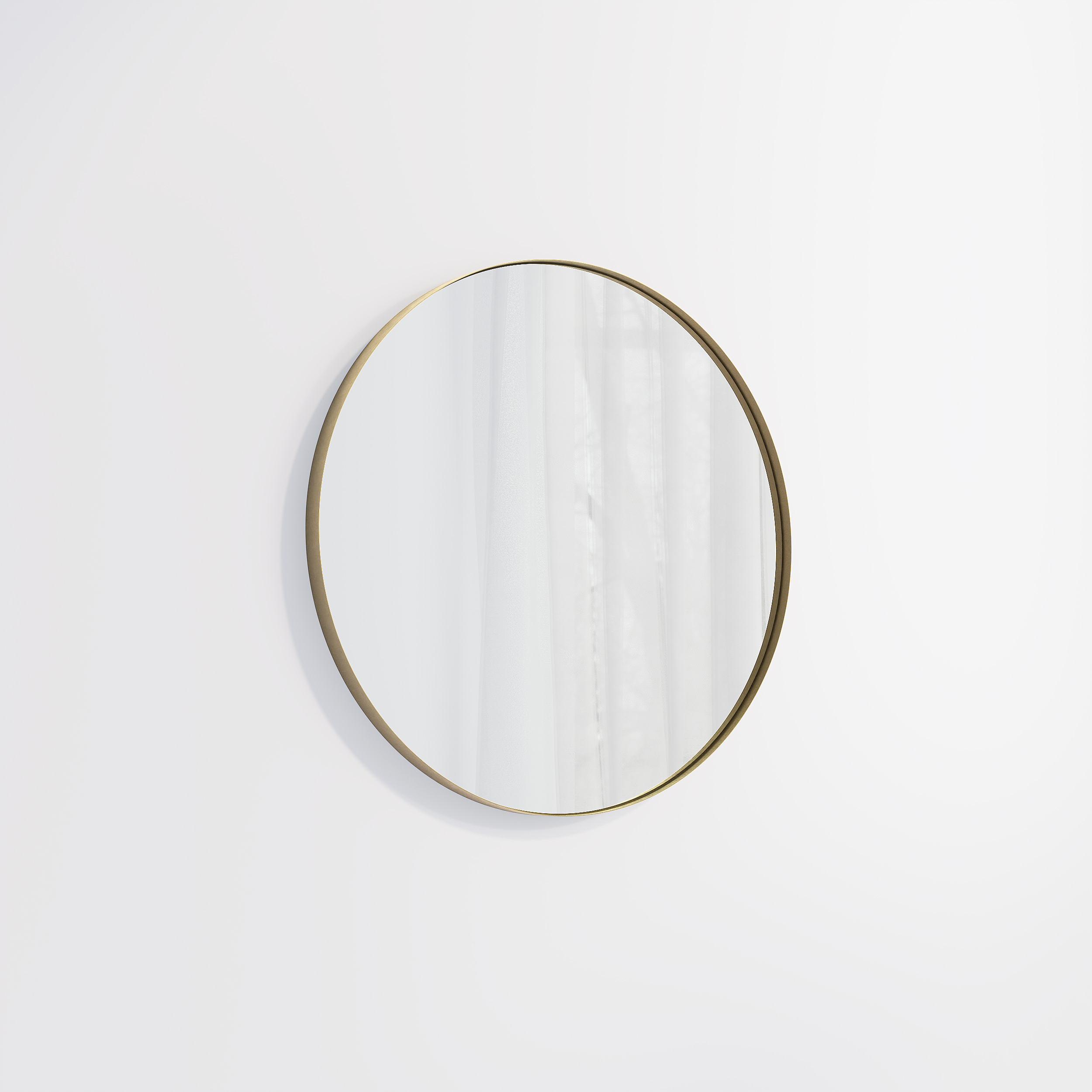 Round Mirror 600mm - Antique Aurum