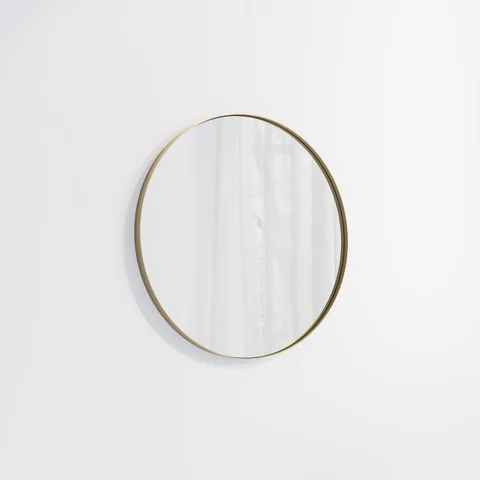 Round Mirror 600mm - Antique Aurum