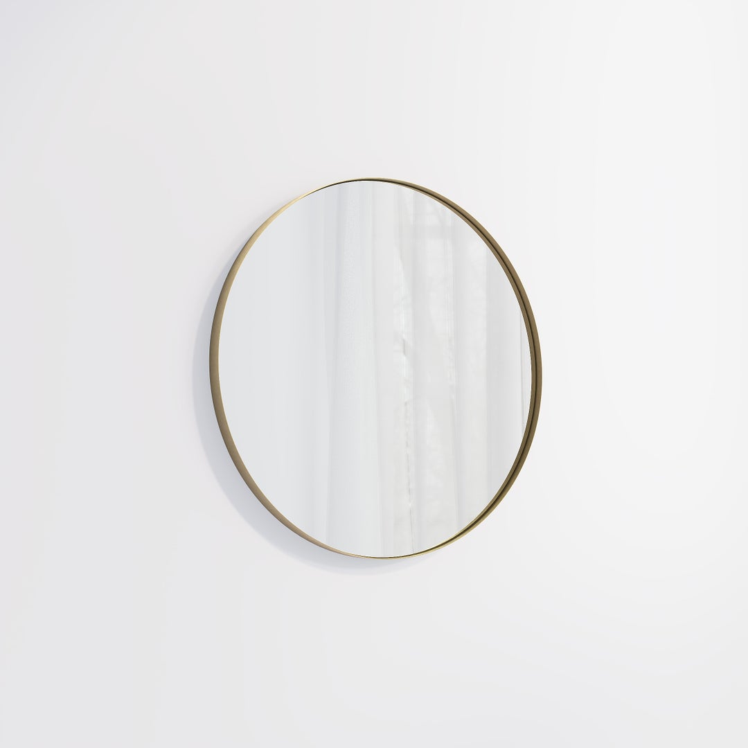 Round Mirror 600mm - Antique Aurum