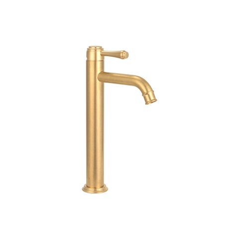 Kingsley Extended Basin Mixer - Tumbled Aged Brass