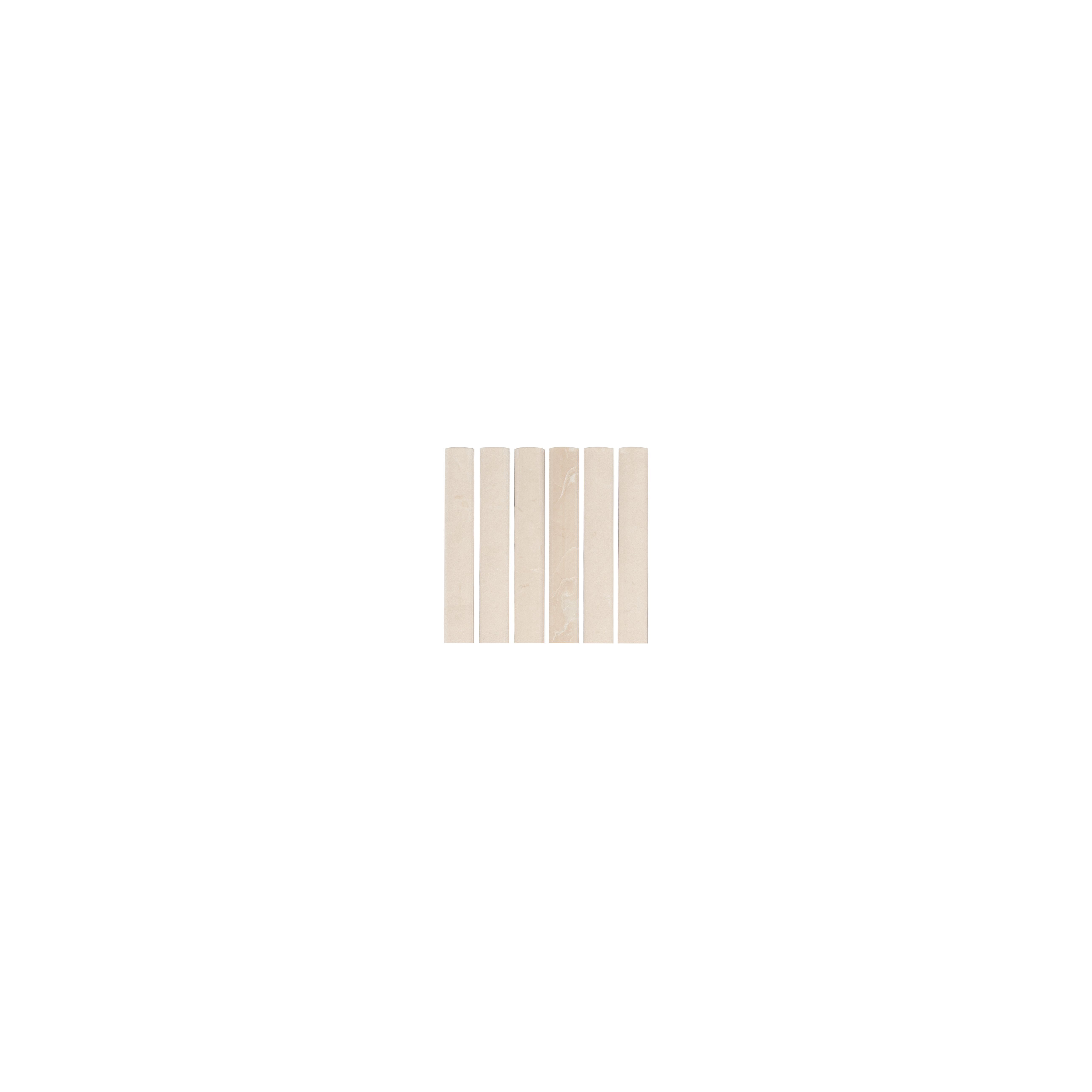 Nara Rounded Finger Mosaic Tile - Almond (Sample)