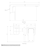 Nesso Minimal Mixer   Spout Set SPEC