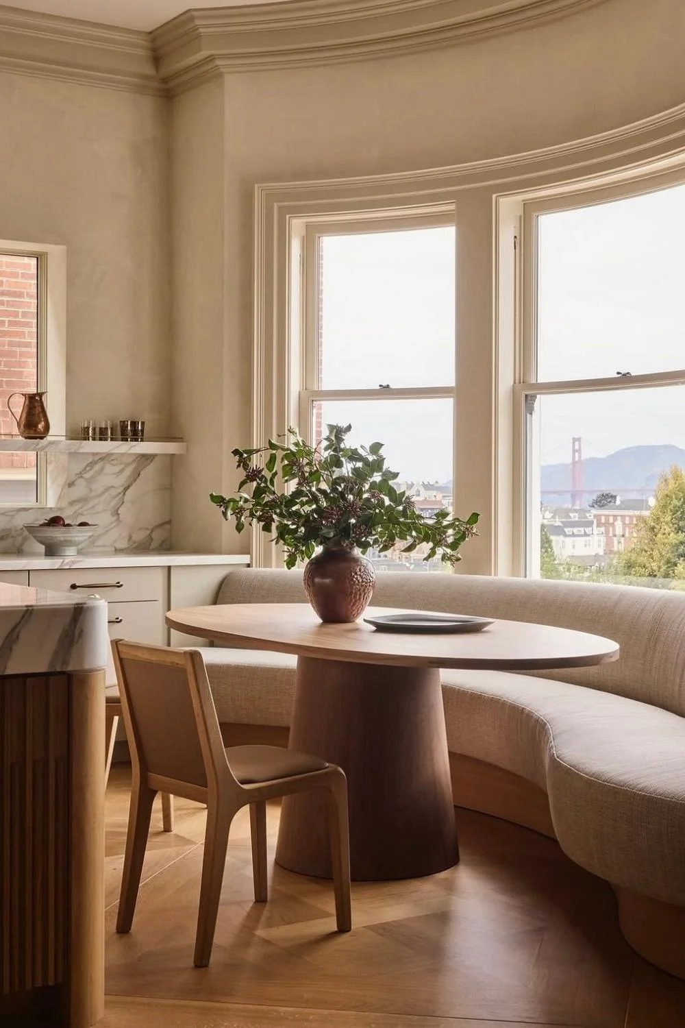 Banquette Seating Simple Curve Cushion Nook