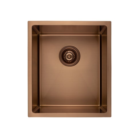 Ohelu Single Kitchen Sink 380mm - Brushed Copper