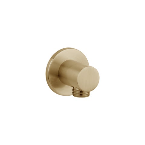 Round Shower BP - Brushed Brass
