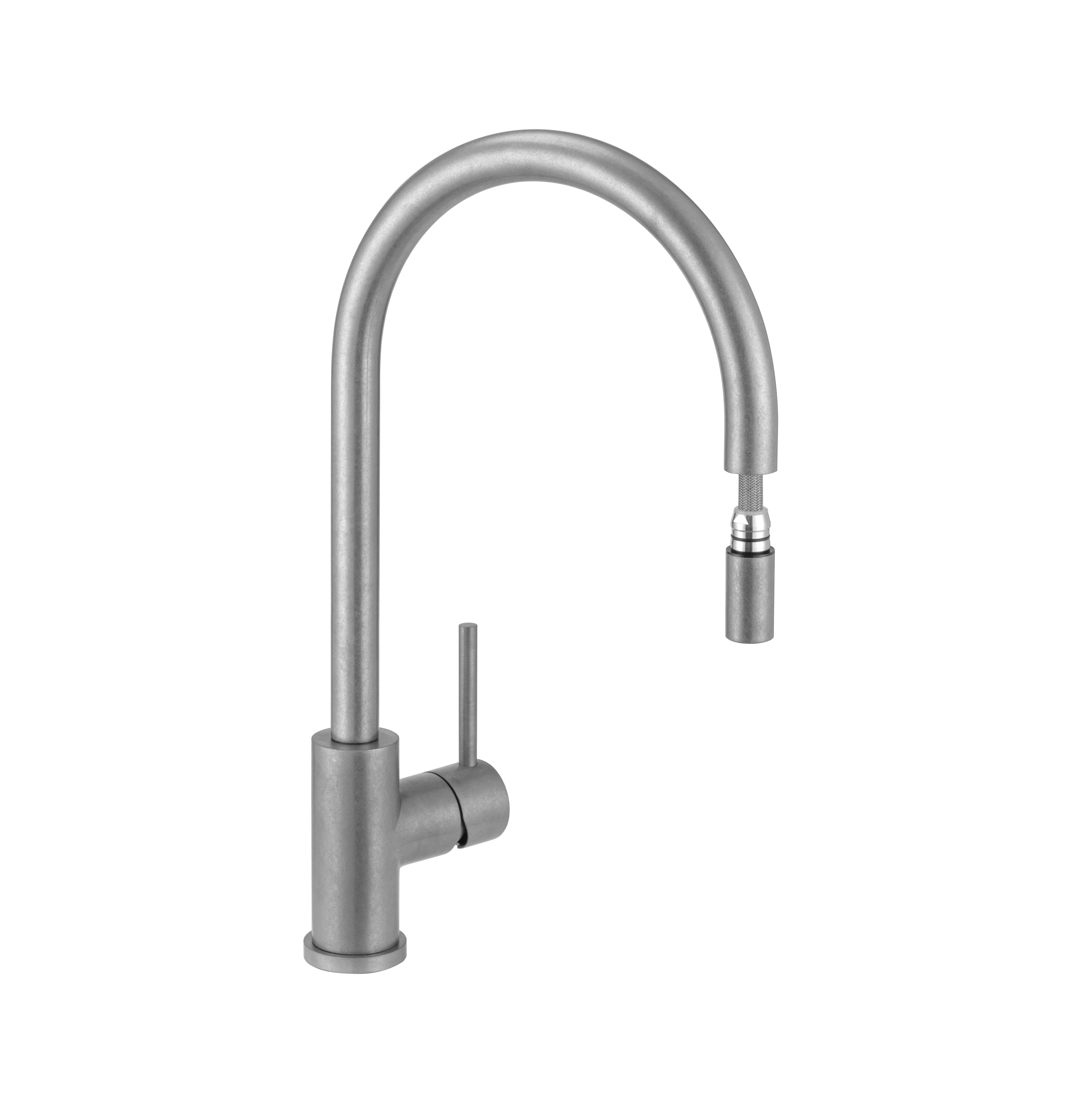 17640-Elysian-Commercial-Pull-Out-Kitchen-Mixer Side Antique-Steel-1