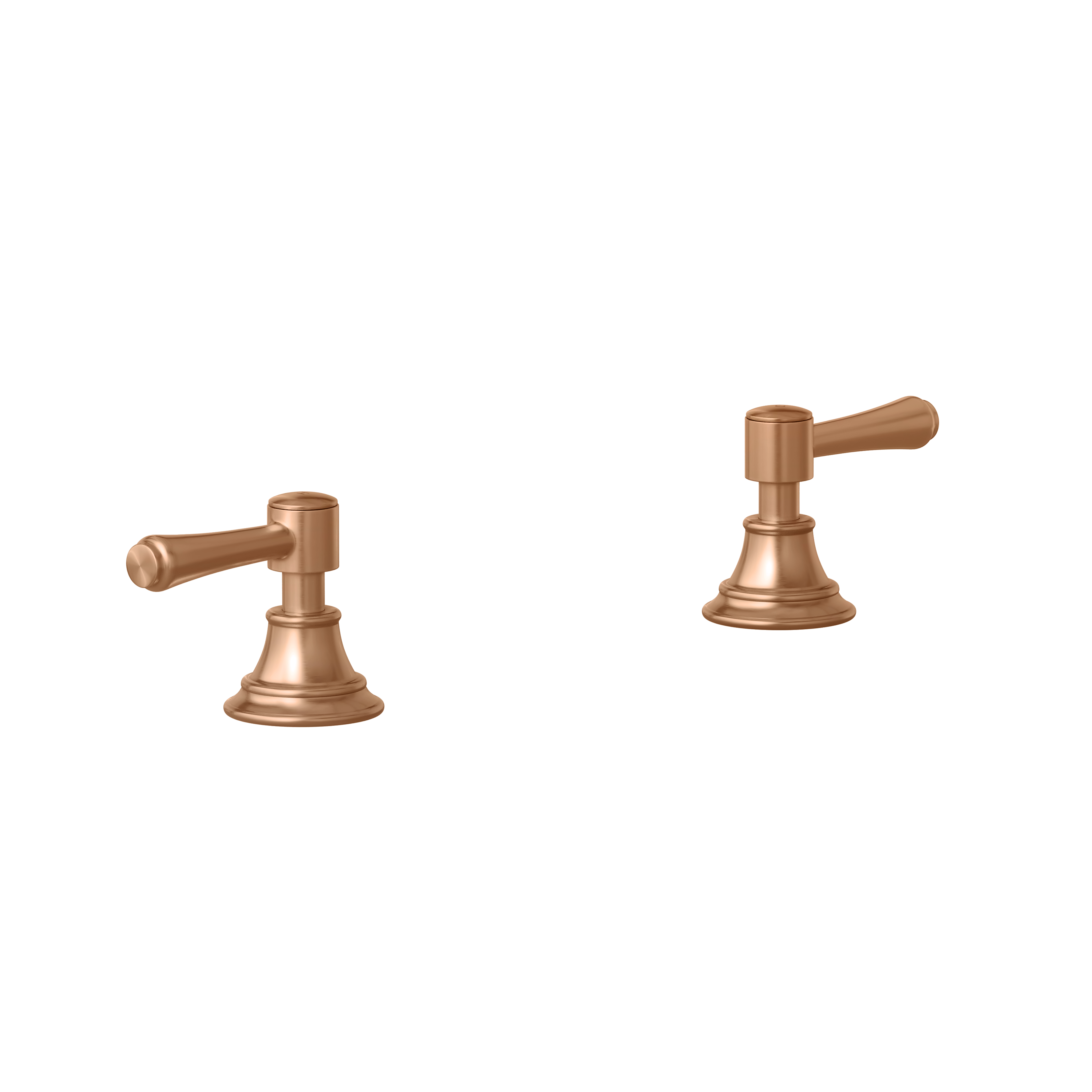 Kingsley Assembly Bench-Mounted Taps - Brushed Copper