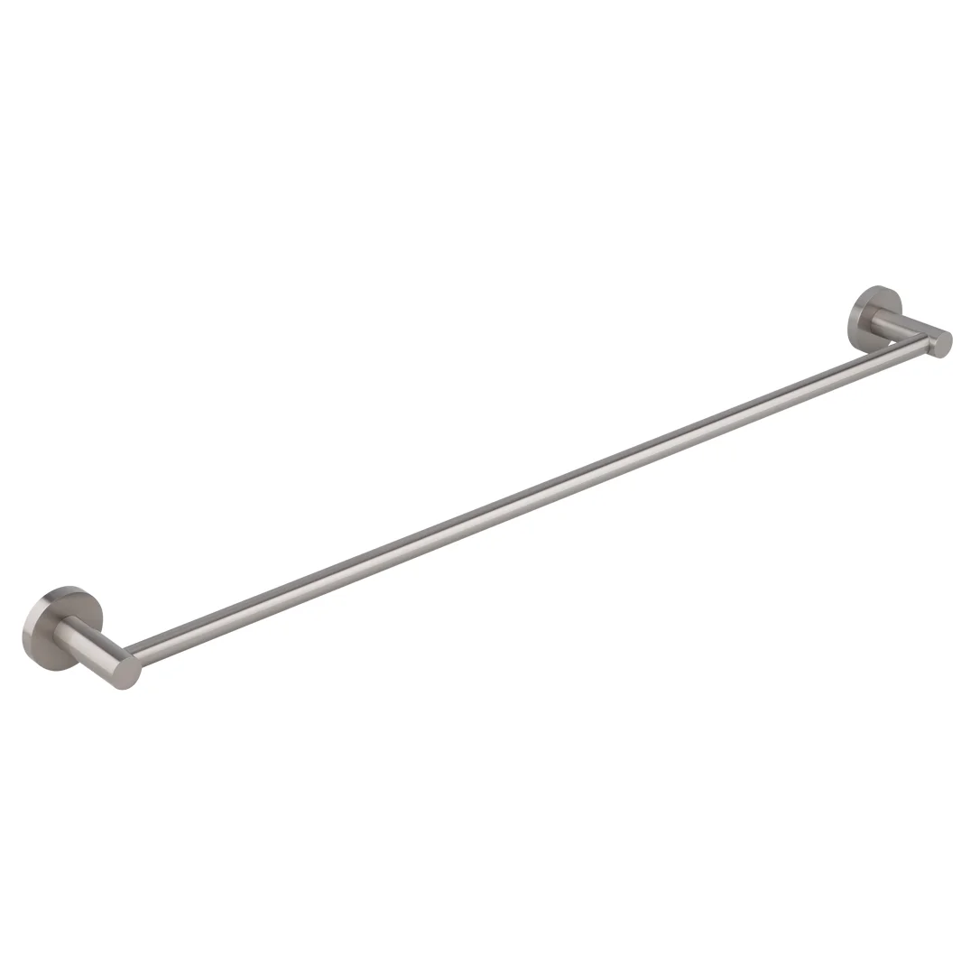 Elysian Single Towel Rail 800mm - Brushed Nickel - Feature