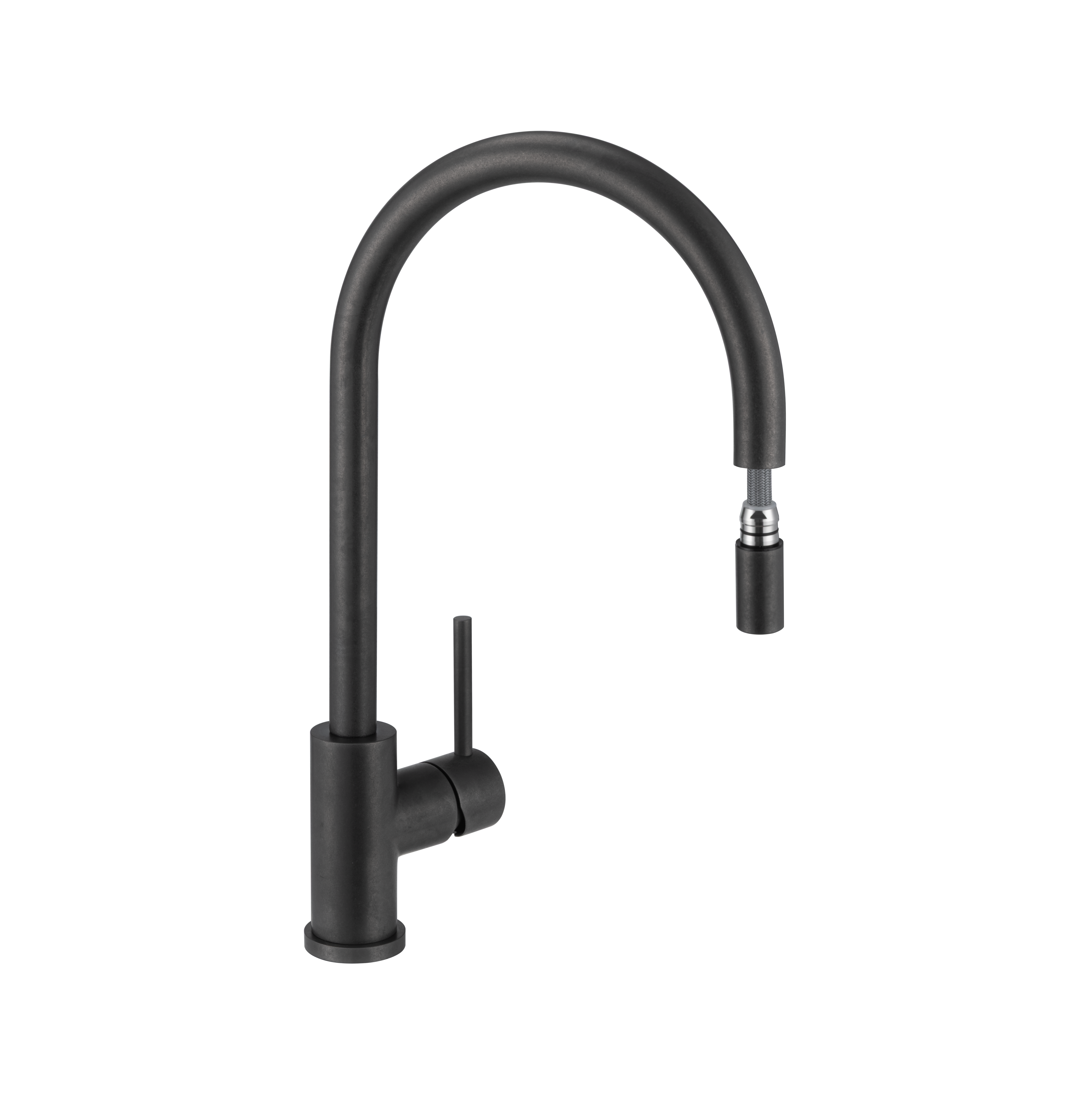 17259-Elysian-Commercial-Pull-Out-Kitchen-Mixer Side Antique-Slate-1