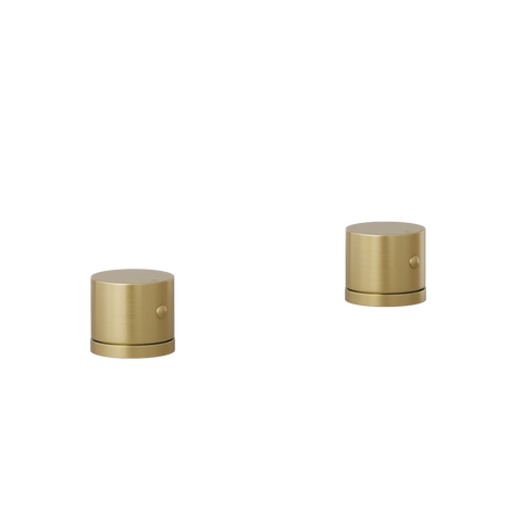 Milani Assembly Bench-Mounted Taps - Brushed Brass