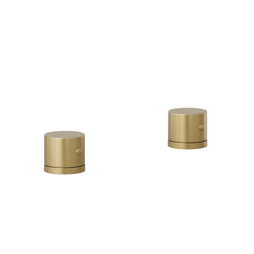 Milani Assembly Bench Mounted Taps - Brushed Brass
