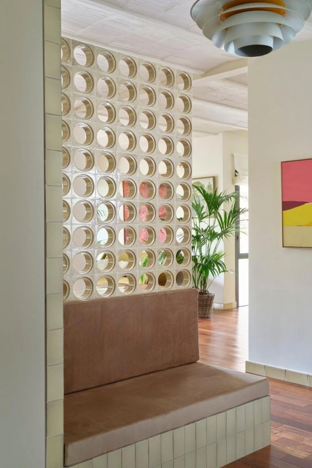 Geometric Interior Design Built in Dividers
