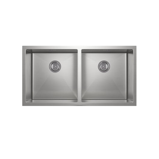 Zalo - Kitchen Sink Double 855mm - Stainless Steel (Overflow)