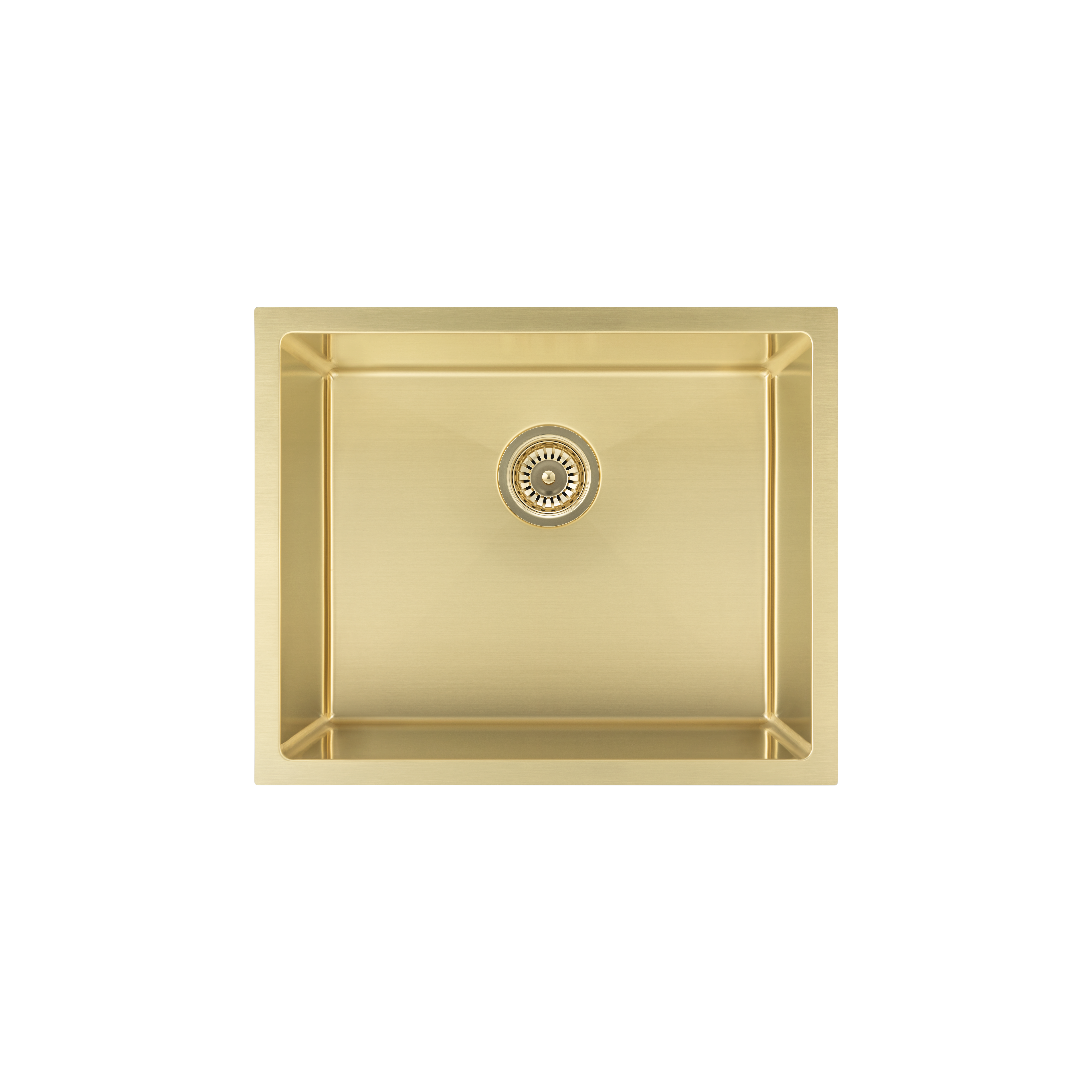 Seba Single Sink 550mm (Deep) - Brushed Brass