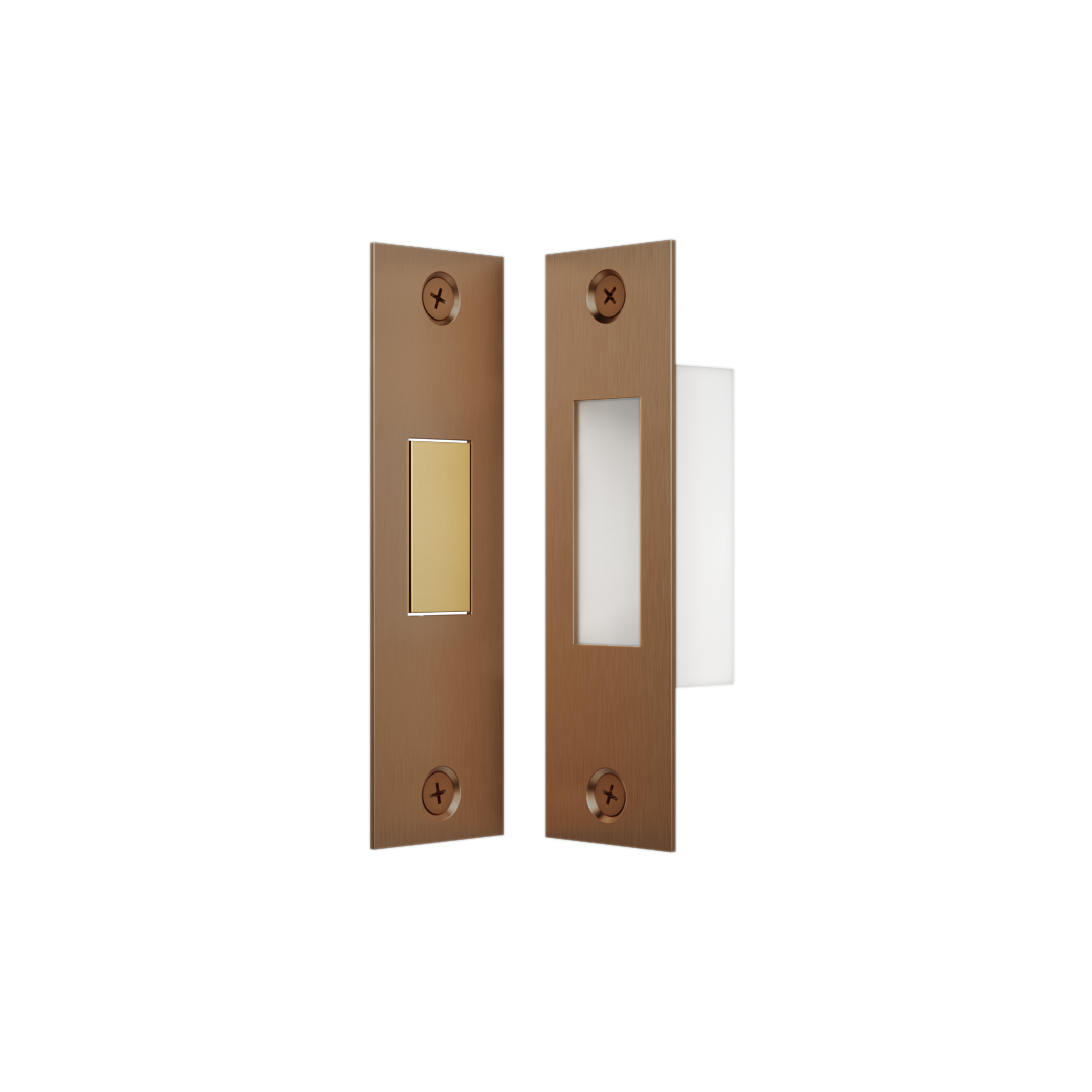 Toilet Lock Latch - Brushed Copper