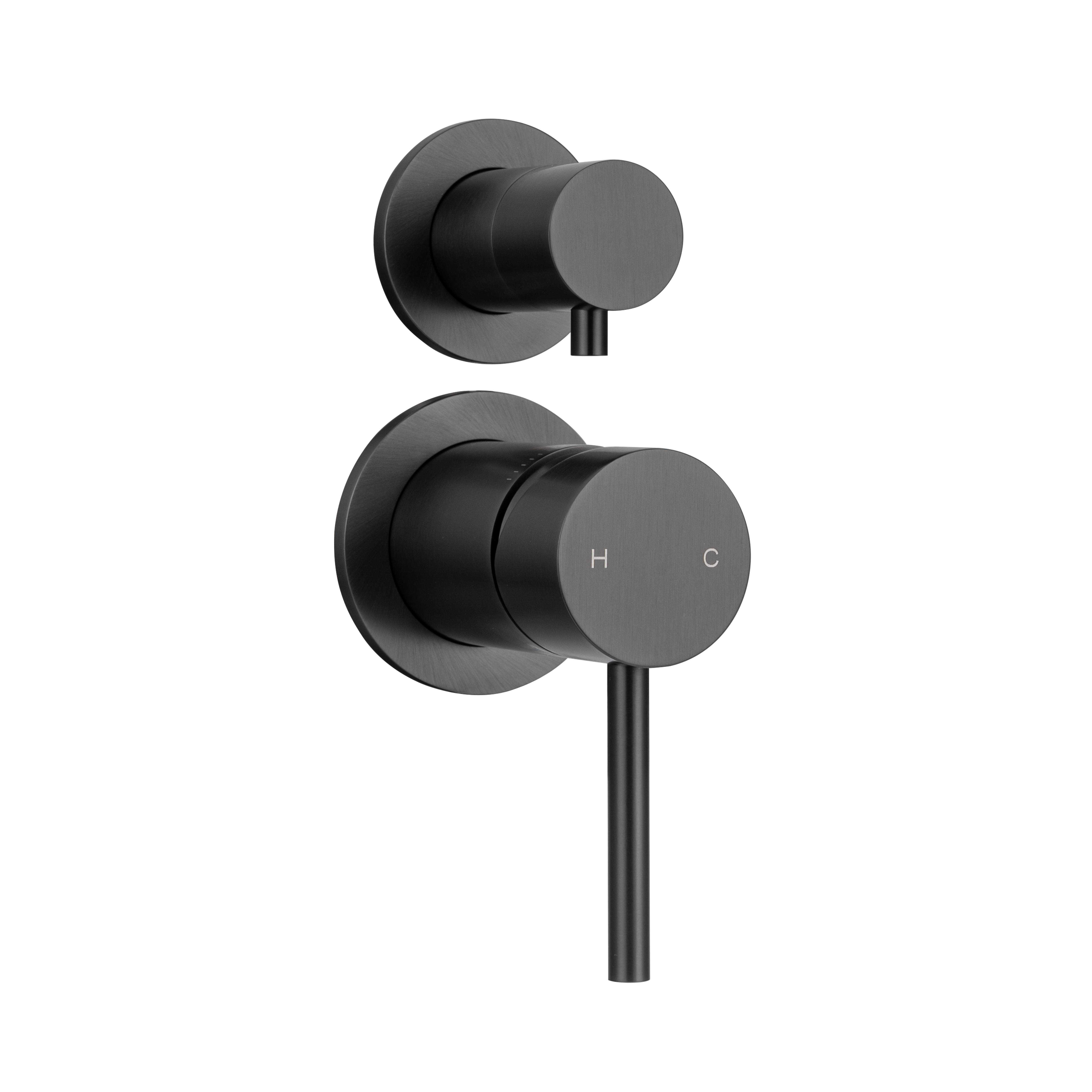 Elysian Thermostatic 3-Way Diverter - Brushed Gunmetal