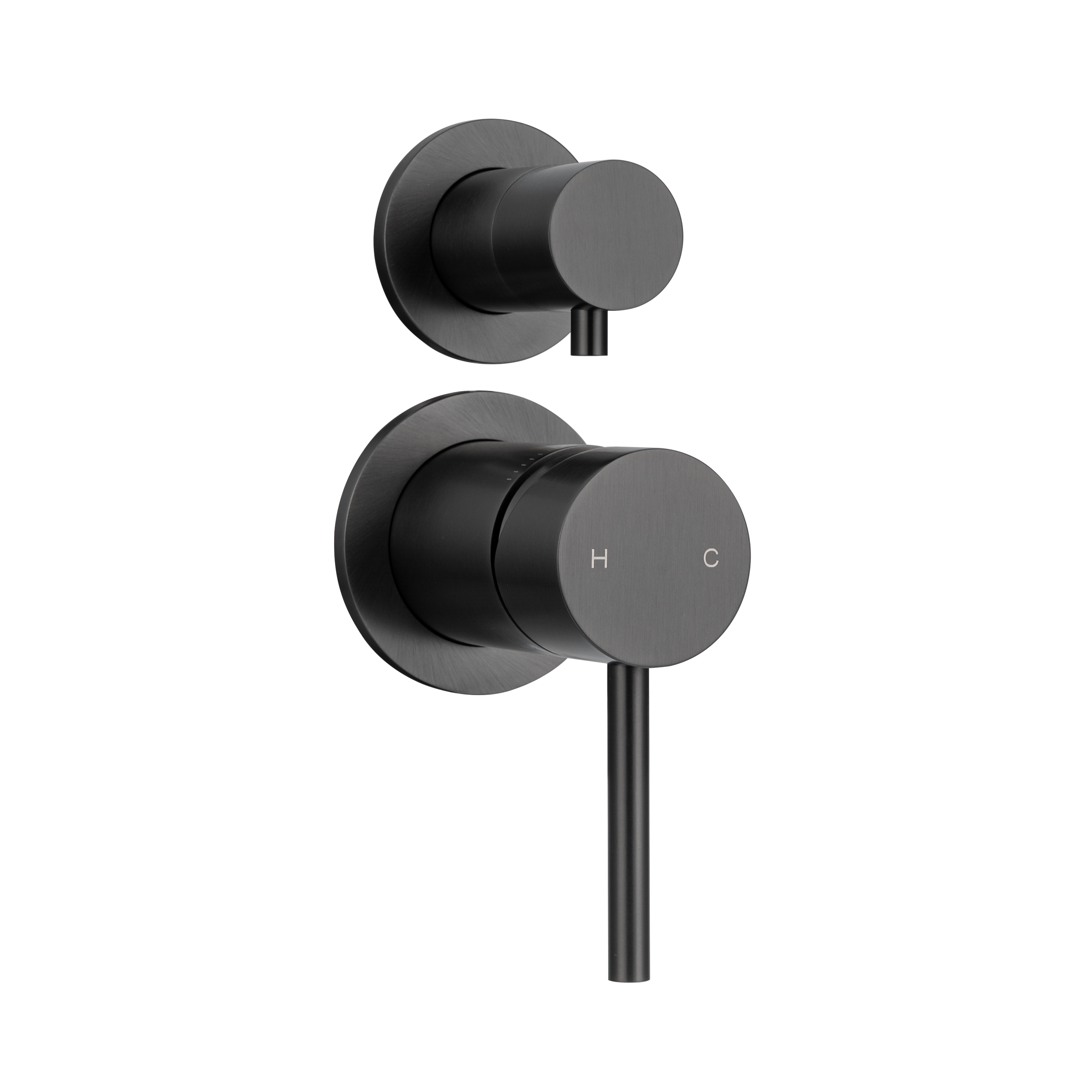 19066%20Elysian%20Thermostatic%202-Way%20Diverter Side Brushed%20Gunmetal