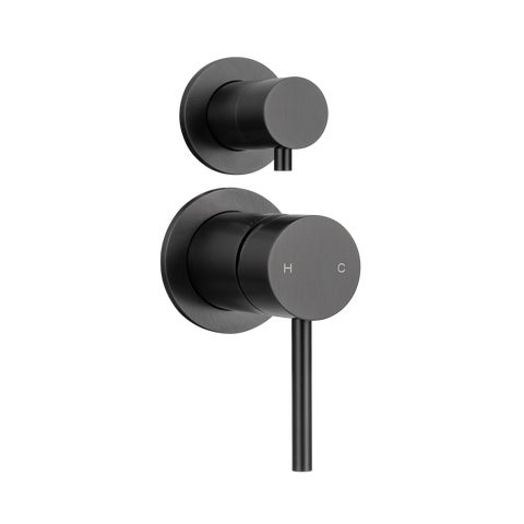 Elysian Thermostatic 3-Way Diverter - Brushed Gunmetal