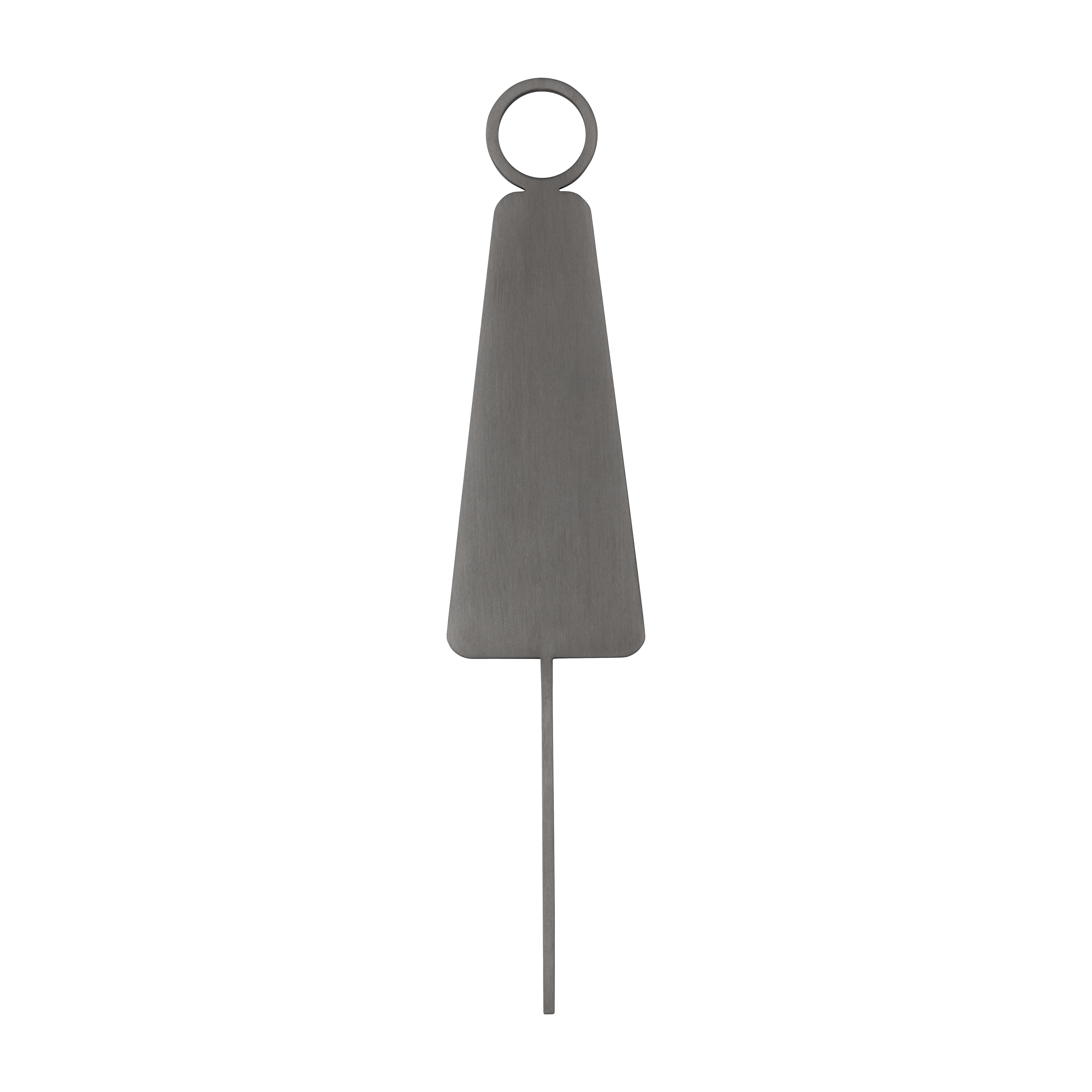Female Restroom Sign - 140mm - Brushed Gunmetal