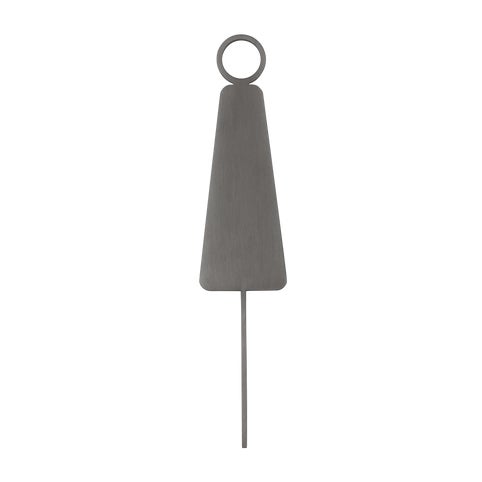 Female Restroom Sign - 140mm - Brushed Gunmetal