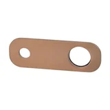 Rounded Rectangle Mixer  amp  Spout Backplate - Brushed Copper - Feature