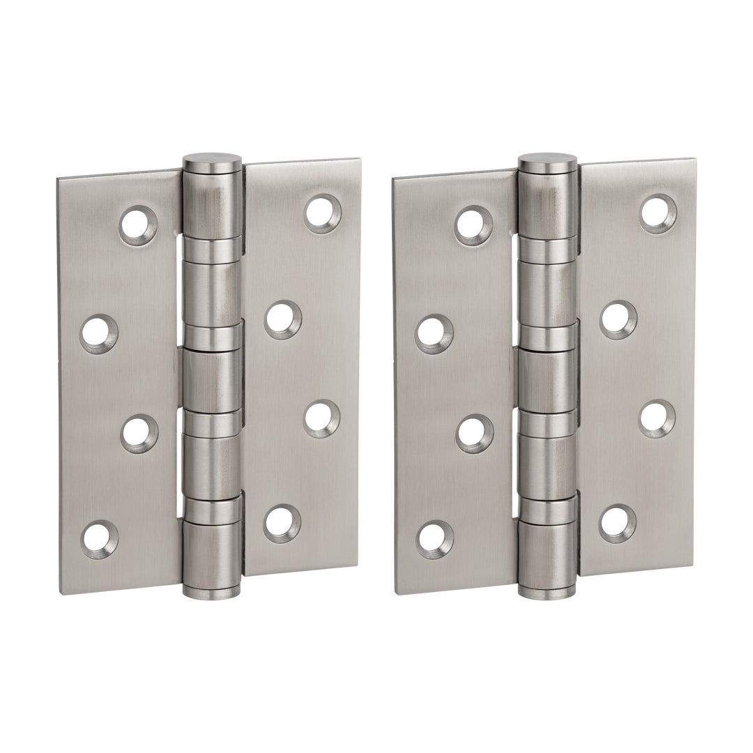 Ellis Butt Door Hinge Pair 100mm - Stainless Steel