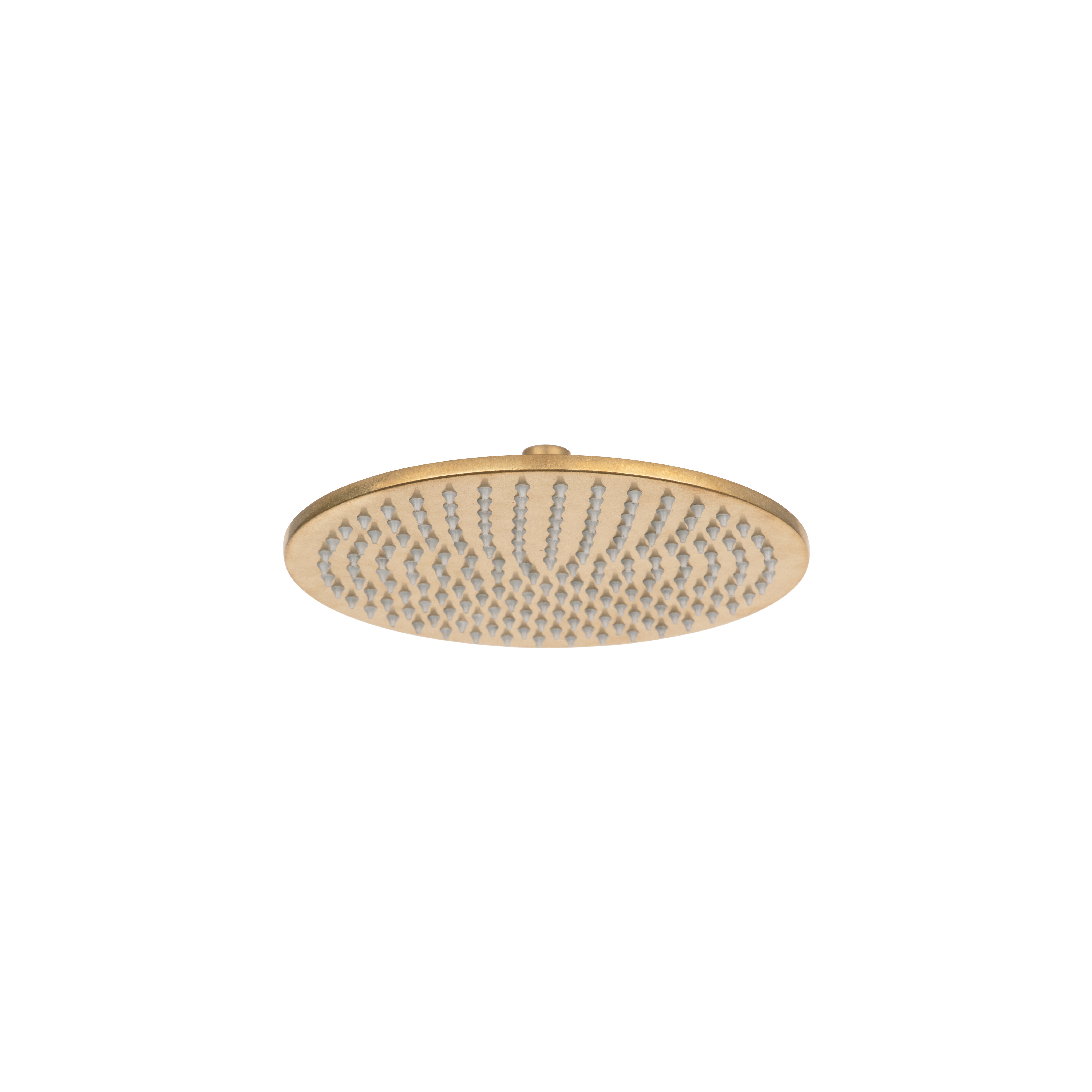 Shower Head Round 250mm - Tumbled Aged Brass