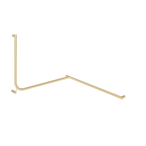 Aliro Accessible 90° Continuous Grab Rail - Brushed Brass